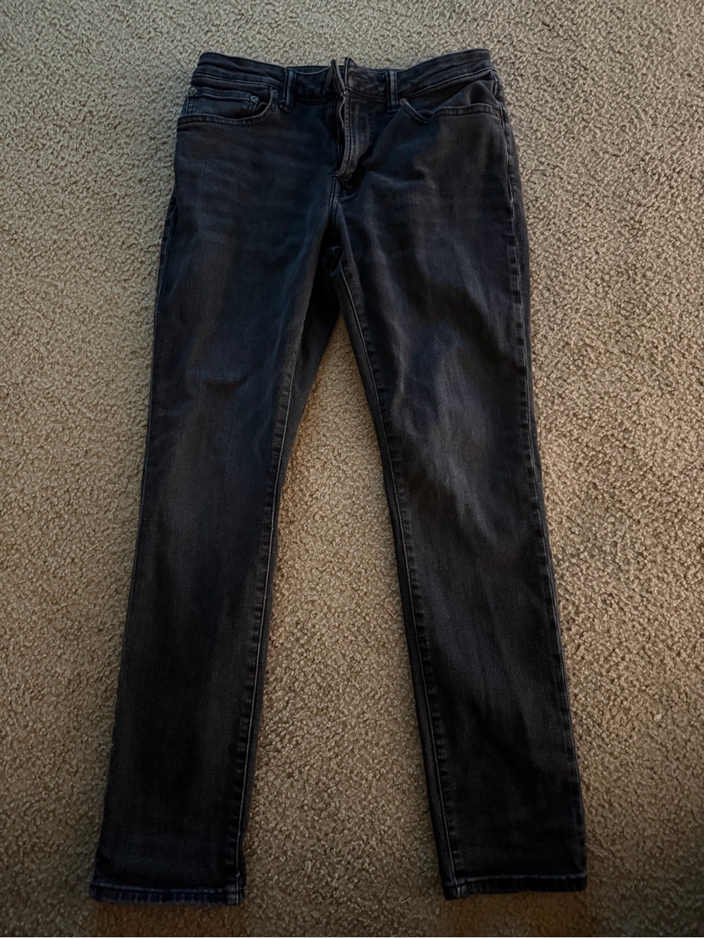 Kids Slim Straight Black Jeans American Eagle